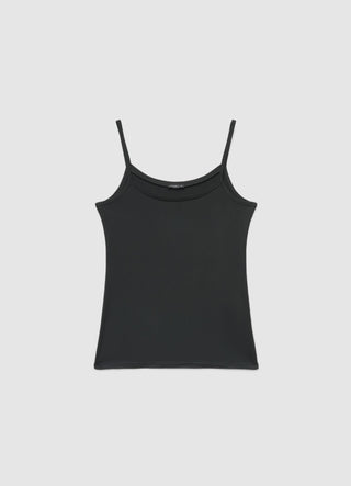 Top a tinta unita con spalline sottili