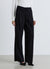 Pantaloni straight a gamba ampia con cintura
