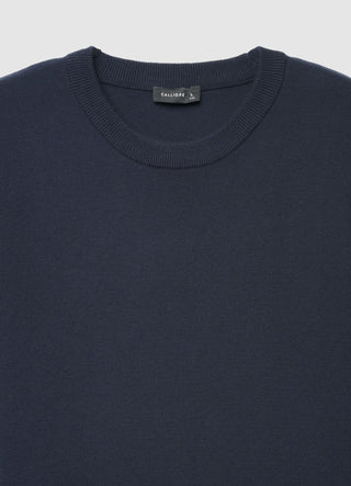 Maglia girocollo a tinta unita
