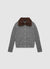 Cardigan con collo effetto pelo e bottoni gioiello
