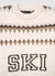 Maglia jacquard con scritta SKI