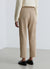 Straight ribbed trousers with elasticated waistband and cuffed hem