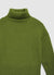 Maglia dolcevita scatolare a costa inglese