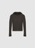 Cardigan con zip e collo effetto peluche