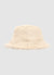 Reversible bucket hat with faux fur lining
