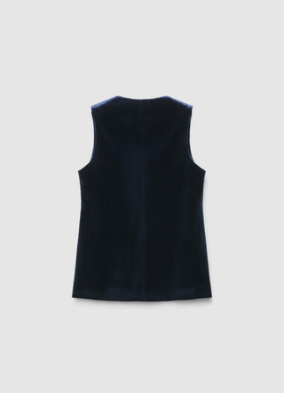 Gilet con bottoni gioiello