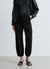 Straight cargo trousers with elasticated hem