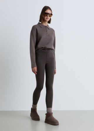 Leggings lunghi con cintura