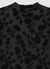 T-shirt a maniche lunghe in mesh con flock floreale