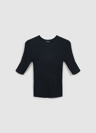 Rippstrick-T-Shirt