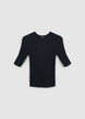 Ribbed knit T-shirt - S