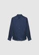 Classic solid-colour satin-effect shirt - XS