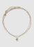 Multilayer necklace with pearls and pendant