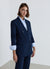 Double-breasted six-button blazer jacket