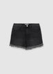Fringed and rhinestone shorts - 36 EU