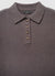 Solid colour polo shirt with buttons