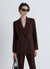 Solid colour double-breasted jacket