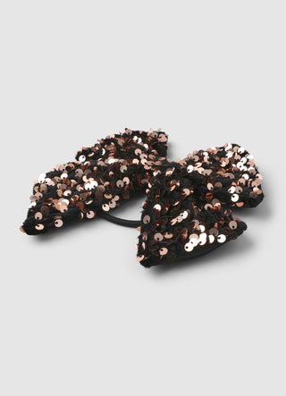 Elastico per capelli con fiocco di paillettes