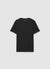 T-shirt uni avec col rond texturé
