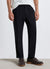 Solid-colour cropped trousers with turned-up hem