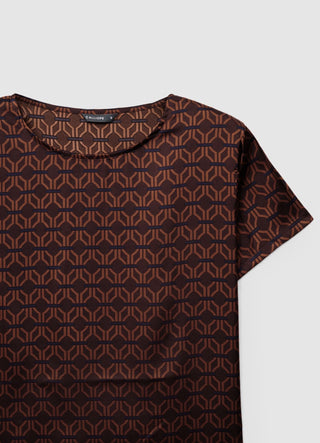 Blusa con stampa geometrica