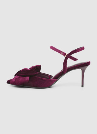 Décolleté slingback con fiocco