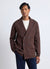 Cardigan doppiopetto con collo sciallato