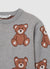 Jacquard-Pullover mit durchgehendem Bärenmuster