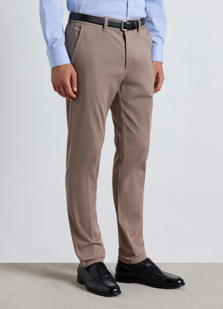 Slim chino trousers with an elasticated waistband