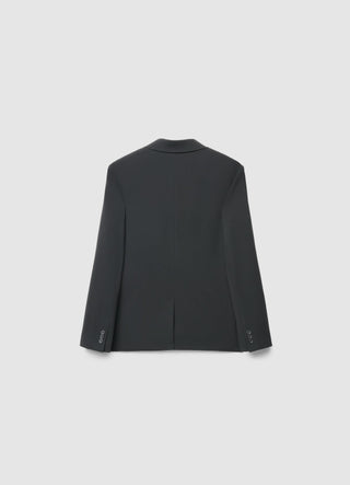 Einreihige Oversize-Jacke in Uni-Farbe