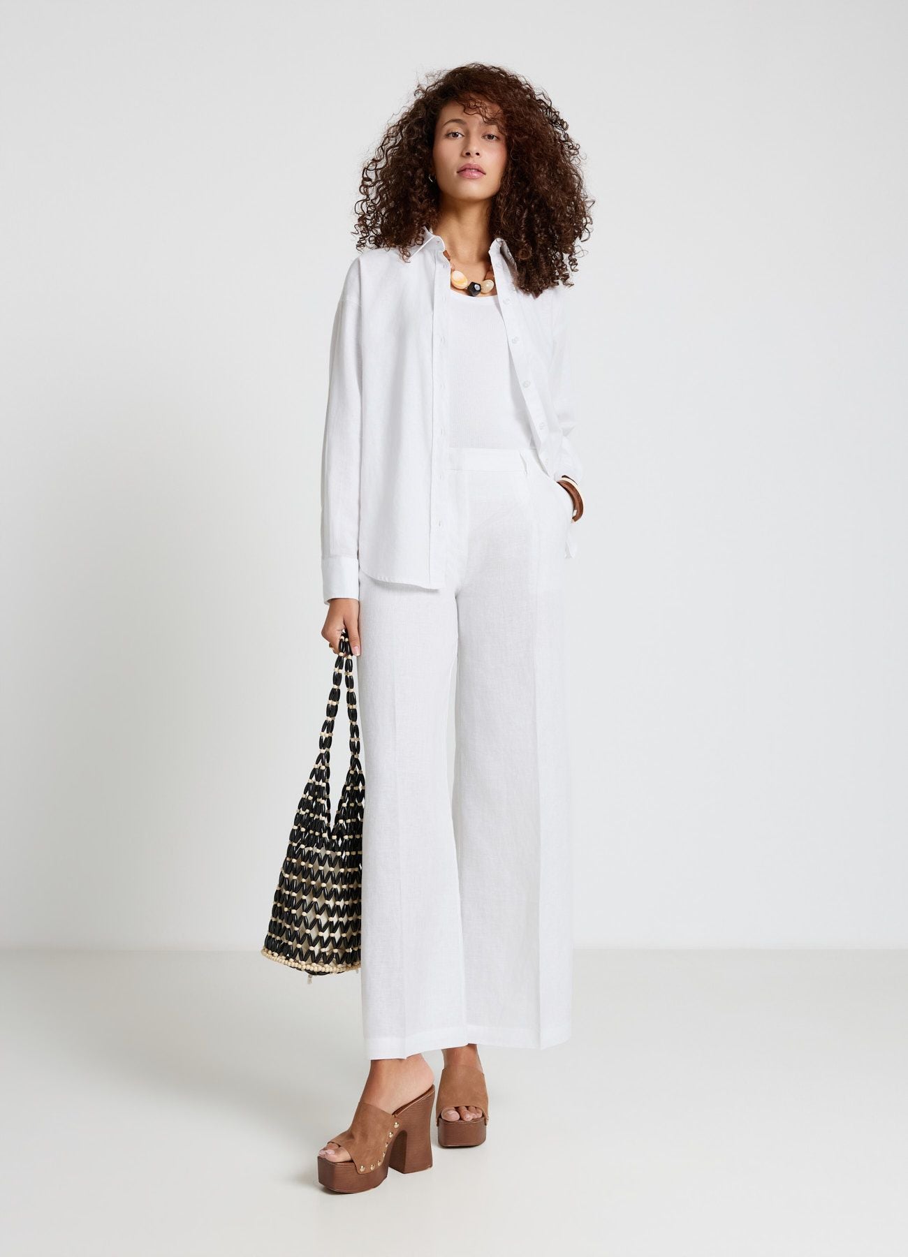 Pantaloni palazzo in lino – Calliope