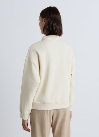 Sweat-shirt serafino avec col montant