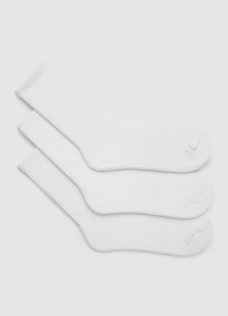 Pack of 3 ribbed terry socks