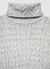 Strickkleid mit Rollkragen und Zopfmuster