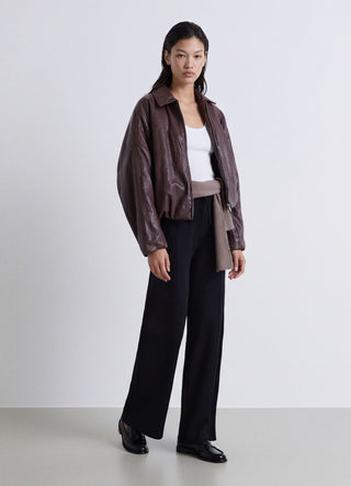 Pantaloni ginnici palazzo tinta unita