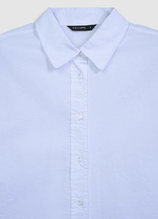 Camicia crop in cotone