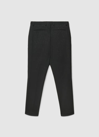 Pantaloni con tasche alla francese effetto luccicante