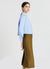 Camicia crop in cotone