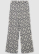 Palazzo trousers with a geometric pattern - M