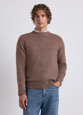 Maglione girocollo melange