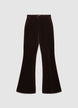 Pantaloni a zampa in ciniglia - 3XL