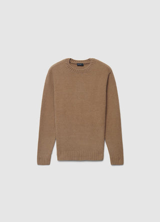Rundhalspullover mit Chenille-Effekt
