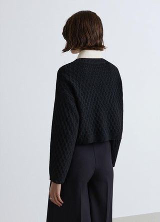 Crop cardigan πλεκτό με φιόγκους