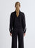 Zip-up sweatshirt with macramé details