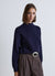 Pullover mit einfarbigem Perkins-Kragen