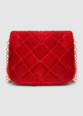 Mini gesteppte Tasche mit Kette