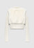 Crop-Pullover aus Kunstfell