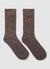 Ankle socks with dog embroidery