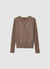 Cardigan in maglia a trecce