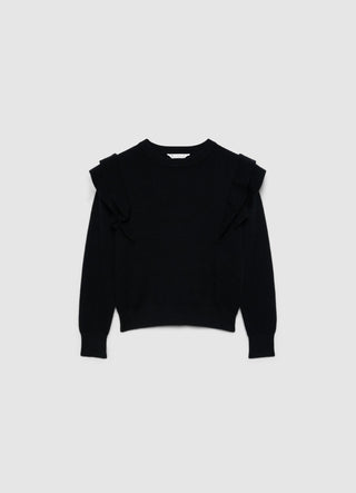 Maglia con rouches sulle spalle